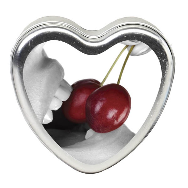 Edible Heart Massage Candle - Cherry - 113g